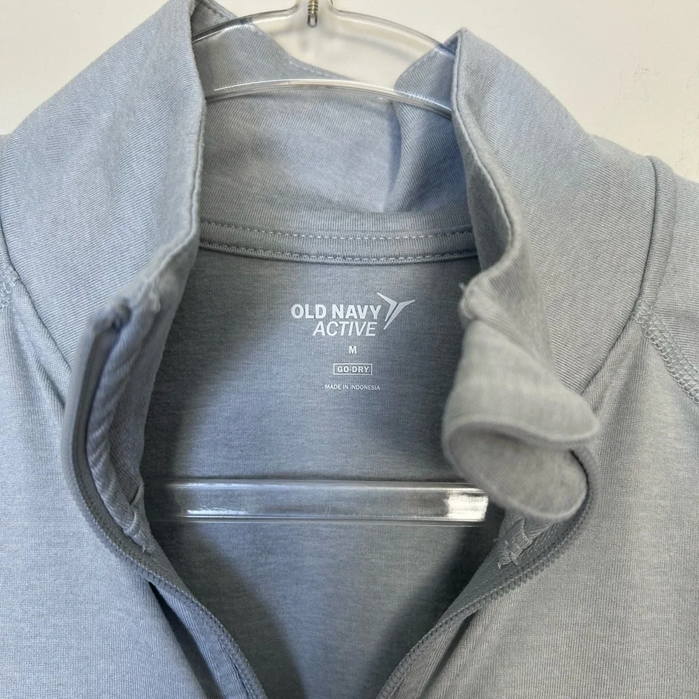 Old Navy Active Go Dry‎ Full Zip Light Gray Jacket Size Medium